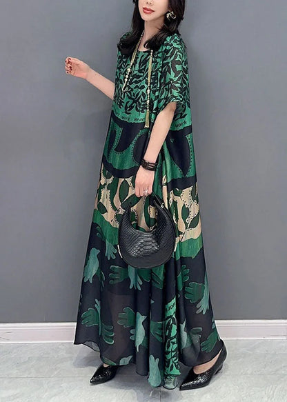 Autumn | Graphic Print Bohemian Oversized Maxi Dress