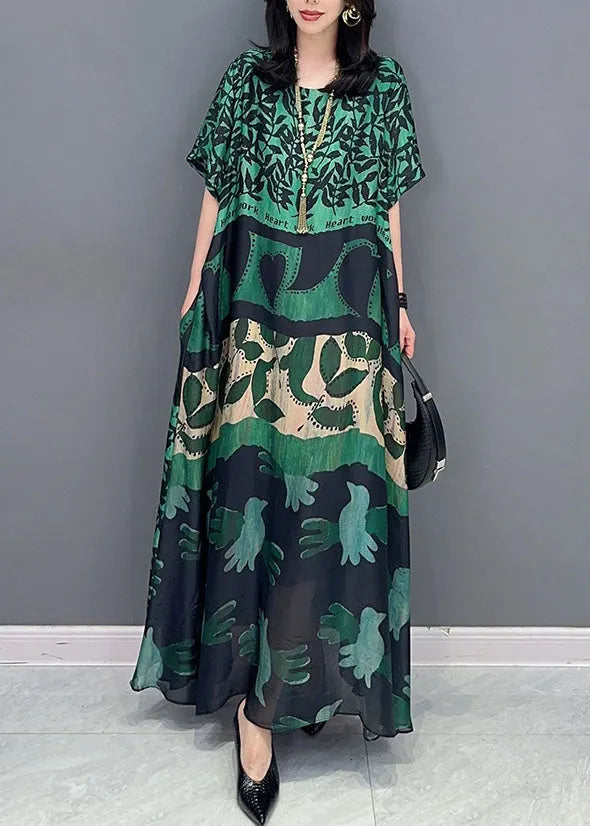 Autumn | Graphic Print Bohemian Oversized Maxi Dress
